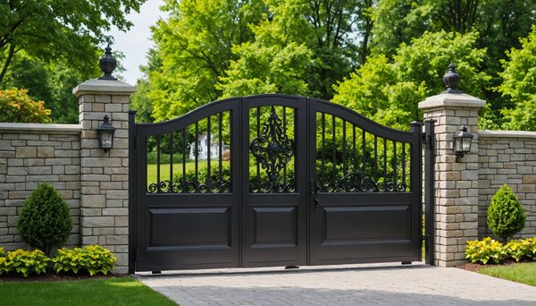 Portail à battants en aluminium : design, motorisation et prix